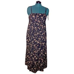 Old Navy Women's Floral Split Front Midi Sundress Size M  Floral Boho Flowy